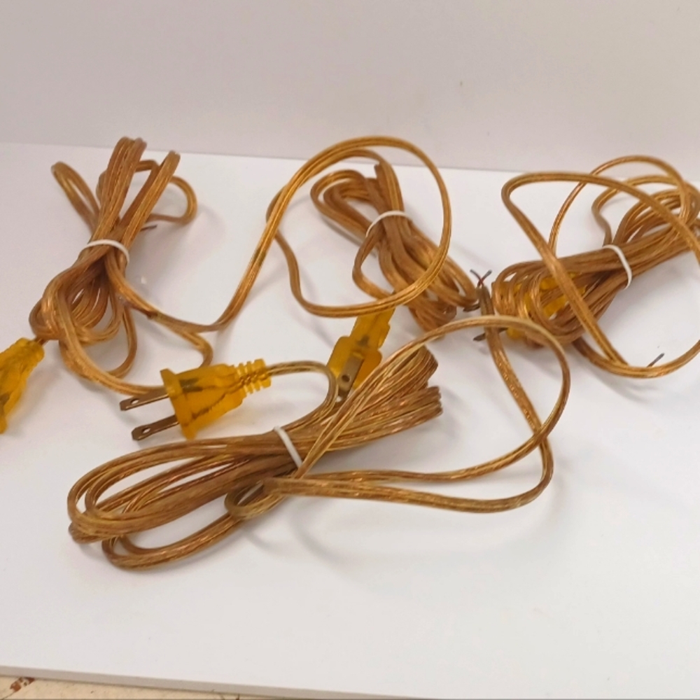 4 replacement clear lamp cords